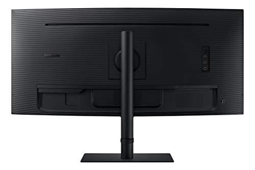 SAMSUNG SAMSUNG 34” S65UA Series Computer Monitor, Ultrawide QHD Screen, HDR10, 100Hz, Curved, USB- C, Adjustable Stand, Intelligent Eye Care, LS34A650UXNXGO, Black