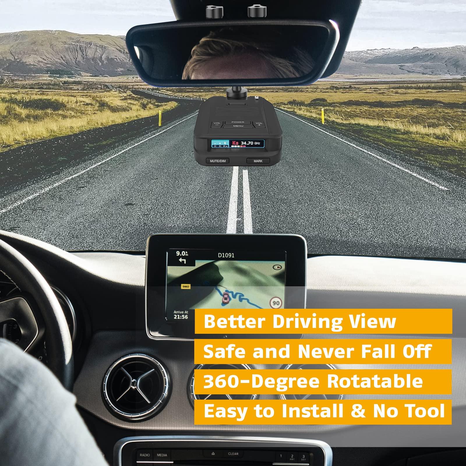 SDSACZMU Car Rearview Mirror Radar Detector Mount,Suitable for Uniden Series Rearview Mirror Rod Radar Mount (for Uniden Radar Detector Only)