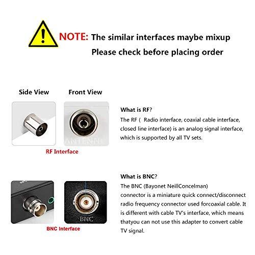 AoeSpy HDMI RF Modulator Coax Converter VHF Adapter w/Male F Type Cord for PS4 PS5 Xbox Nintendo Switch VCR DVD Player Roku Fire Stick Set-top Cable Box HD Digital Video Input to Coaxial Out Analog NTSC TV