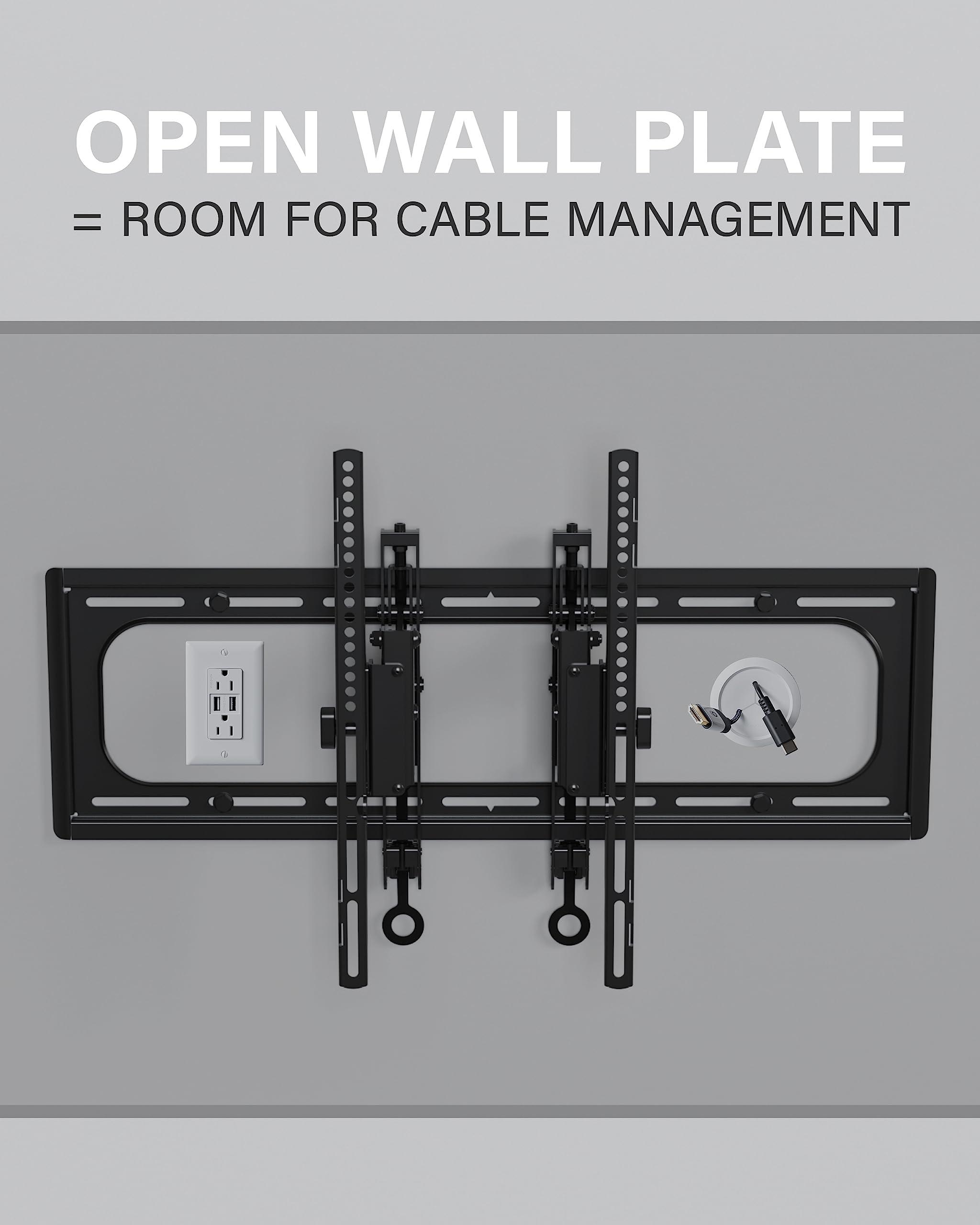 Sanus SANUS Tilting TV Wall Mount for Large TVs Up to 90 - Premium Tilt Mount w/Universal Fit - Smooth 5.7\" Extension Allows for Cable Management - Includes Hardware & Drill Template for Easy Install