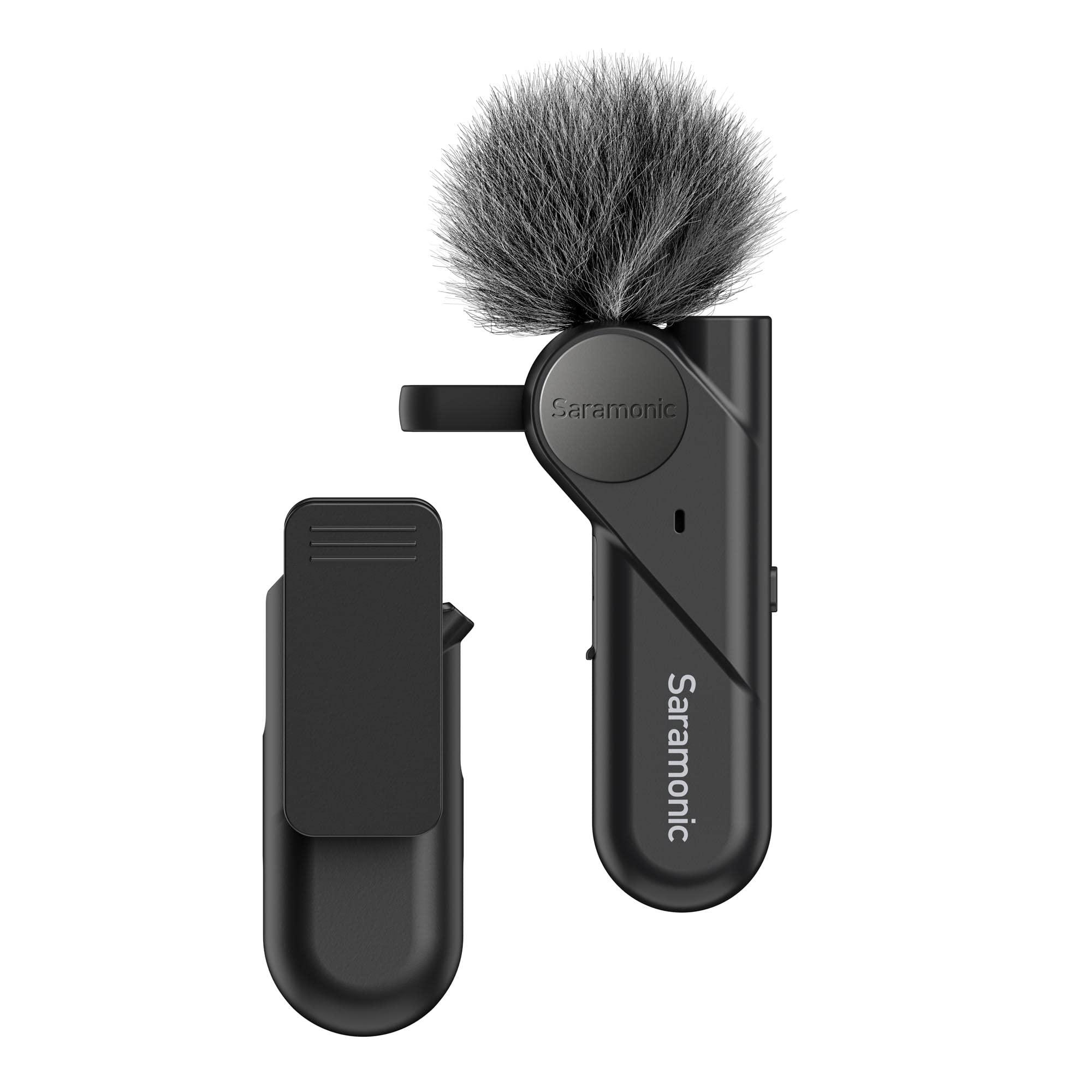 Saramonic Saramonic BTW Wireless Bluetooth Clip-On Microphone with 3.5mm Headphone Out & Noise Reduction for Computers, Smartphones, Tablets & More, Black