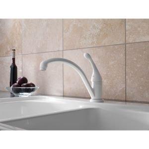 DELTA FAUCET Delta Faucet 141-SS-DST Collins Single Handle Kitchen , Stainless, 3.00 x 13.00 x 22.00 inches