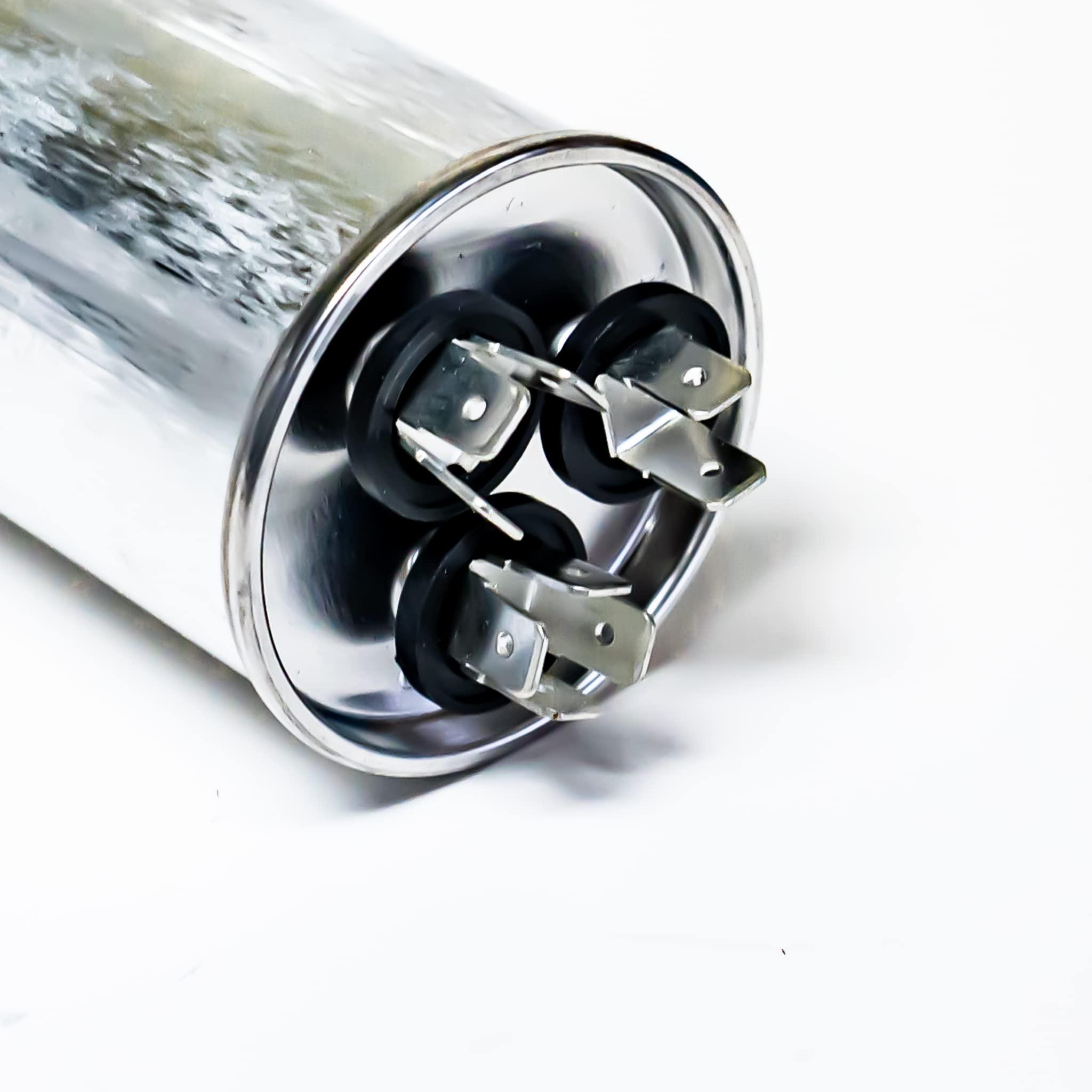 Supco Supco Capacitor Round Dual Run 50 + 10 uf 370/440 Volts for HVAC Motors Compressors LCD50+10X440R Linebacker