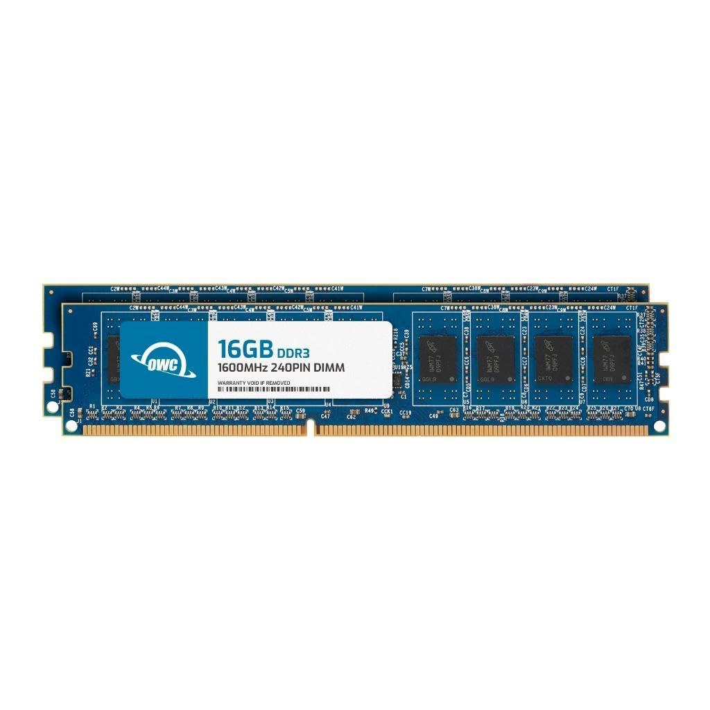 OWC OWC 32GB (2x16GB) DDR3 1600 PC3-12800 CL11 2Rx8 240-pin 1.5V Non-ECC UDIMM Memory RAM Module Kit