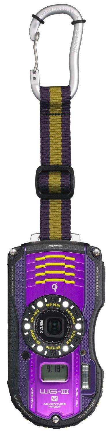 Pentax Pentax Optio WG-3 GPS purple 16 MP Waterproof Digital Camera with 3-Inch LCD Screen (Purple)