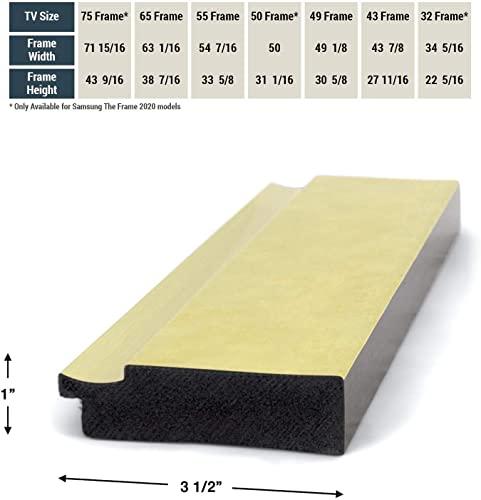 Frame My TV Frame My TV Deco TV Frames - Contemporary Gold Smart Frame Compatible ONLY with Samsung The Frame TV (43\", Fits 2021-2024 Frame TV)