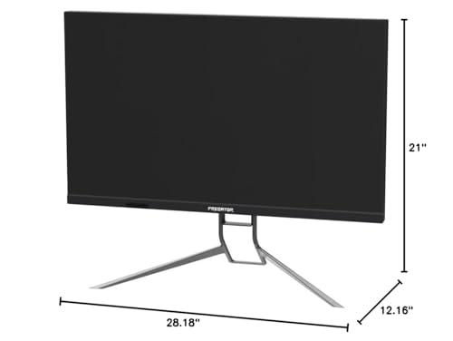 acer Acer Predator XB323QK NVbmiiphuzx 31.5" UHD (3840 x 2160) Agile-Splendor IPS Gaming Monitor | G-SYNC Compatible | Up to 0.5ms | 144Hz | DCI-P3 90% | 1-USB Type-C, 1-Display Port 1.4 & 2-HDMI 2.1 Ports
