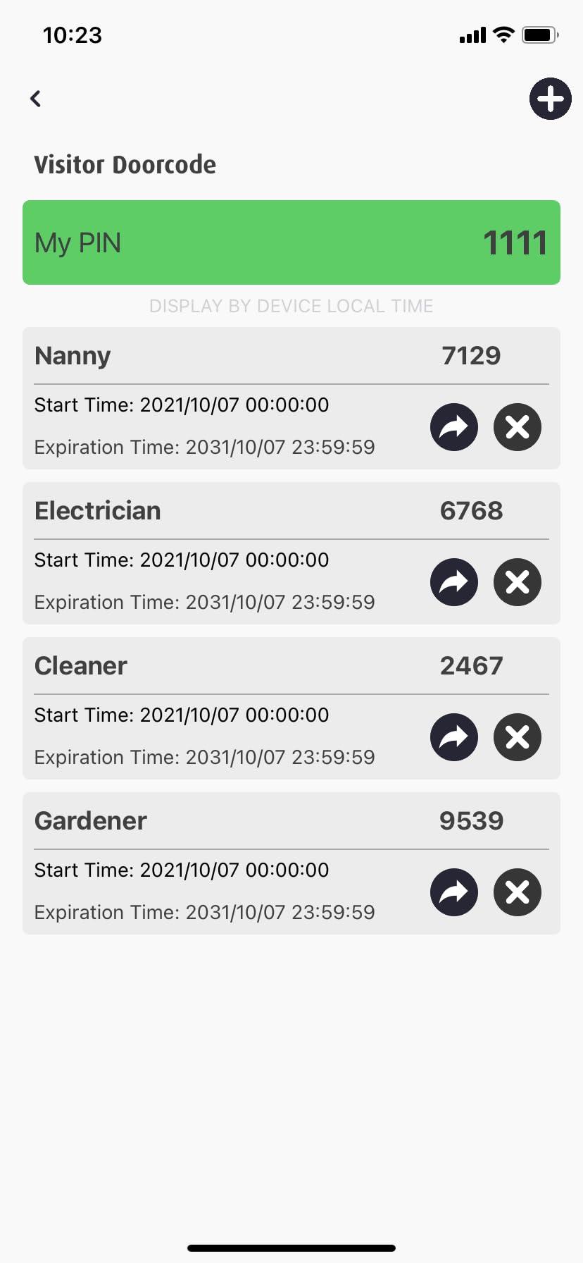 GBF GBF Smart Full IP Video Door Station/Smart Video Intercom System for 4 Unit Apartment (GBF-PL963PM4U-POE)- 1080P Camera, Built in POE, Control Two Locks remotely, Smart Keypad