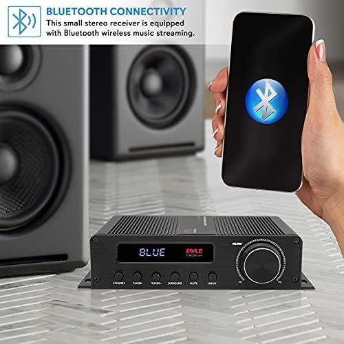 Pyle Pyle Wireless Bluetooth Home Audio Amplifier - 100W 5 Channel Home Theater Power Stereo Receiver, Surround Sound w/HDMI, AUX, FM Antenna, Subwoofer Speaker Input, 12V Adapter - Pyle PFA540BT.5