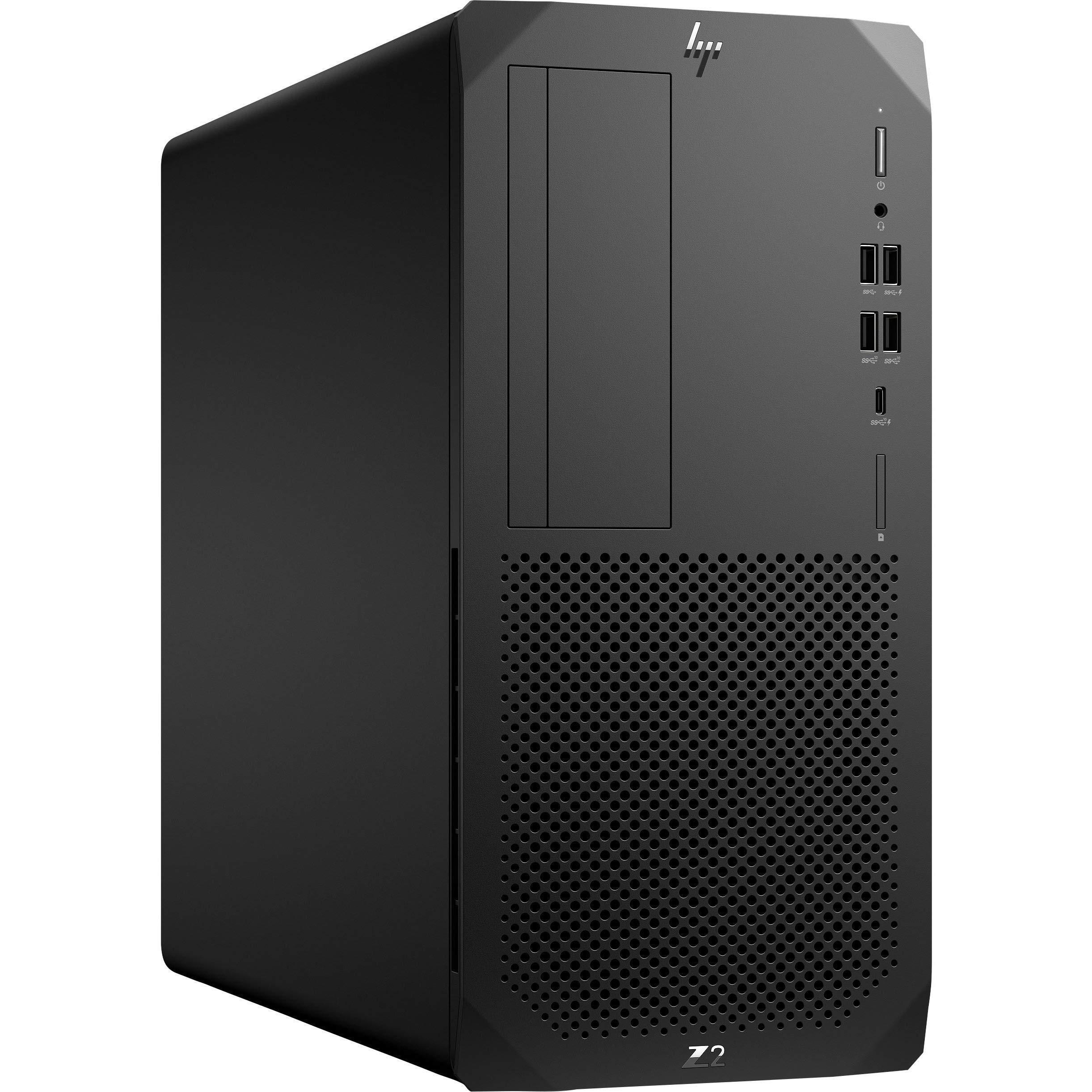 HP HP Z2 G5 Workstation - 1 x Core i7 i7-10700K - 16 GB RAM - 512 GB SSD - Tower - Black - Windows 10 Pro for WorkstationsIntel HD Graphics 630 - DVD-Writer - Serial ATA/600 Controller - 0, 1 RAID Level