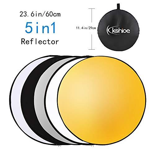 Kshioe Kshioe Photography Lighting Kit, 6.5x10feet/2x3m Backdrops Stand Support System, 5 in 1 reflectors, 1600w 5500k Umbrellas Softbox Continuous Lighting Kit for Portrait, Product and Video Shooting