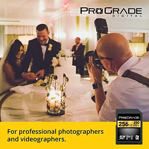 ProGrade Digital SD UHS-II 256GB Card V60 Up to 130MB/s Write Speed and 250 MB/s Read Speed | for Professional Vloggers, Filmmakers, Photographers & Content Curators by Prograde Digital