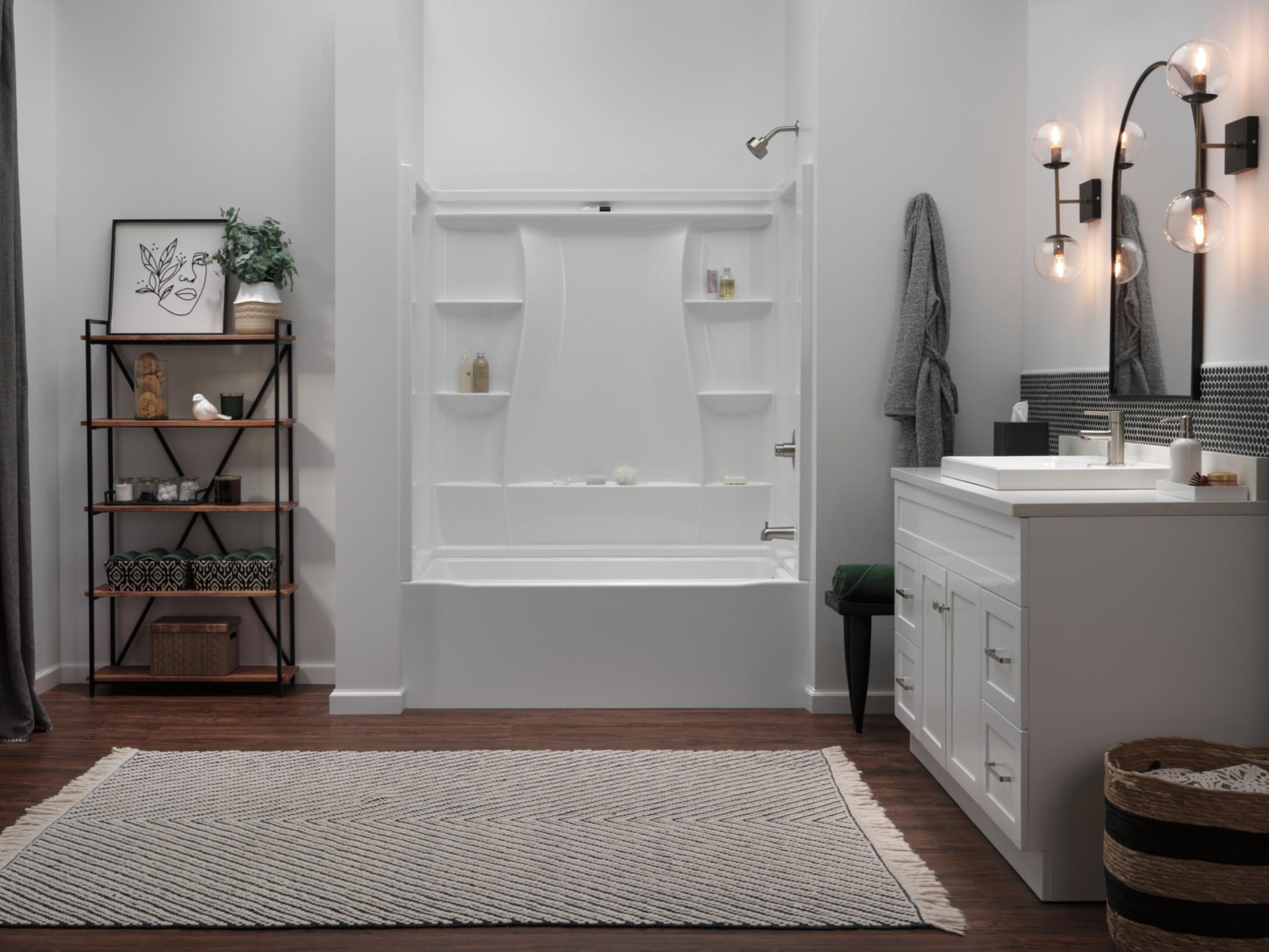 DELTA FAUCET DELTA 559LF-SSPP Modern Single-Handle Bathroom Faucet, 7.25 x 6.00 x 6.25 inches, Stainless