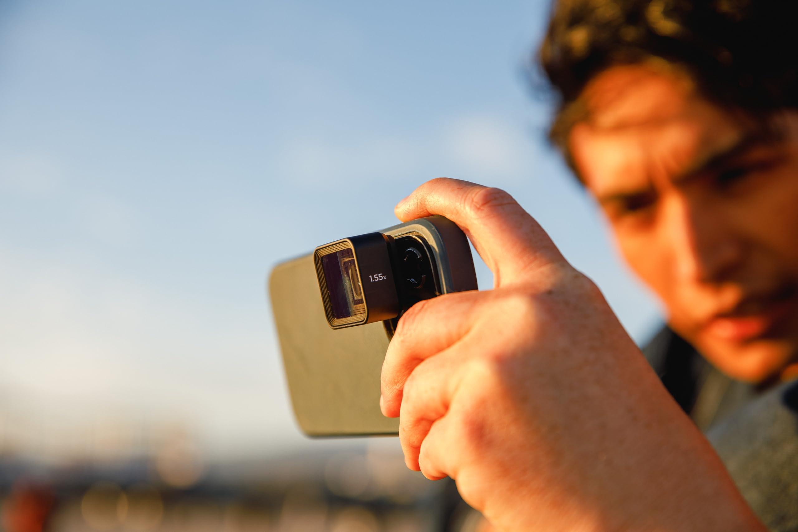 Moment Moment 1.55x Anamorphic Mobile Lens Capture True Cinematic Aspect Ratio, Gold or Blue Flare [Gold Flare, M-Series]