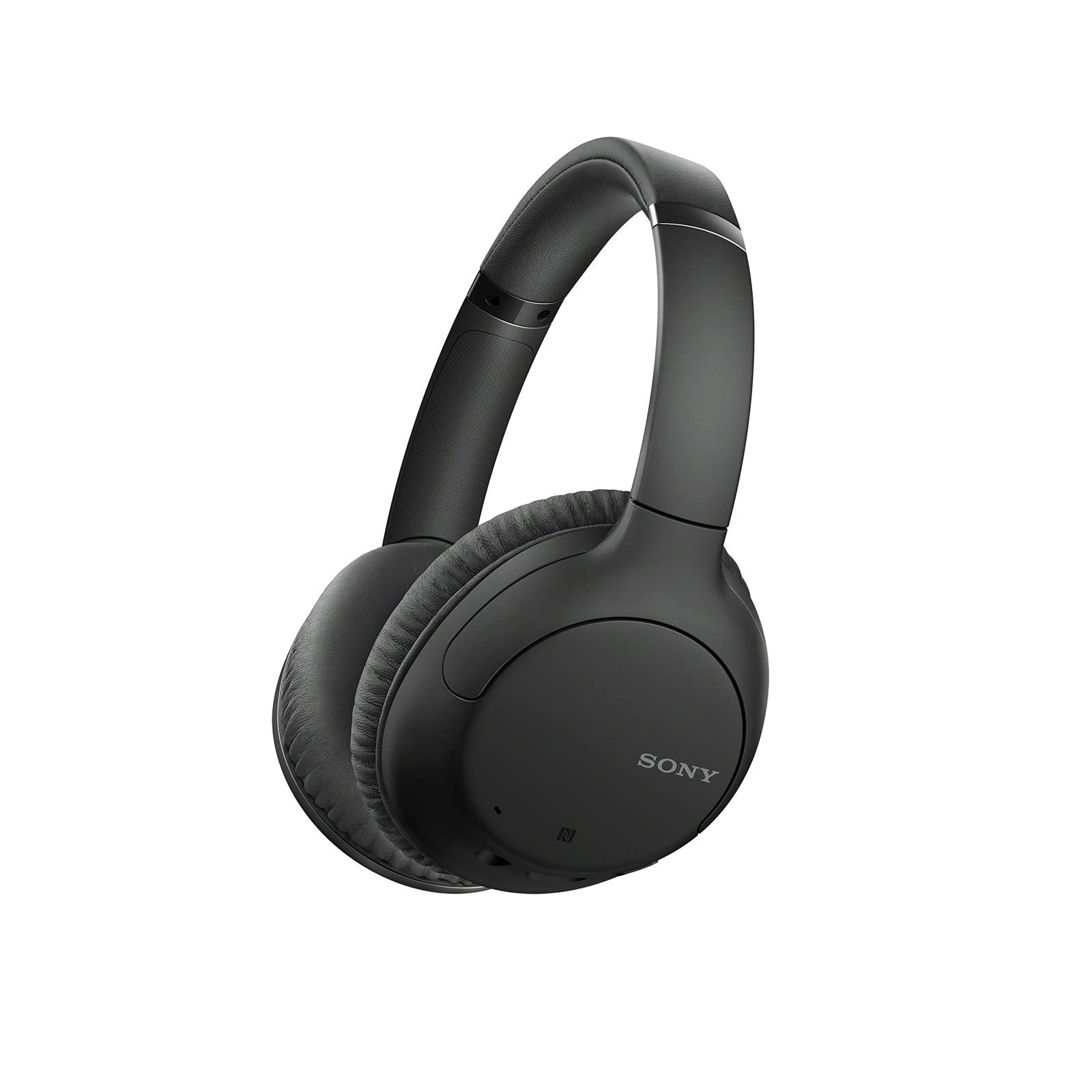 Sony Sony Noise Canceling Headphones WHCH710N: Wireless Bluetooth Over The Ear Headset with Mic for Phone-Call and Alexa Voice Control, Black