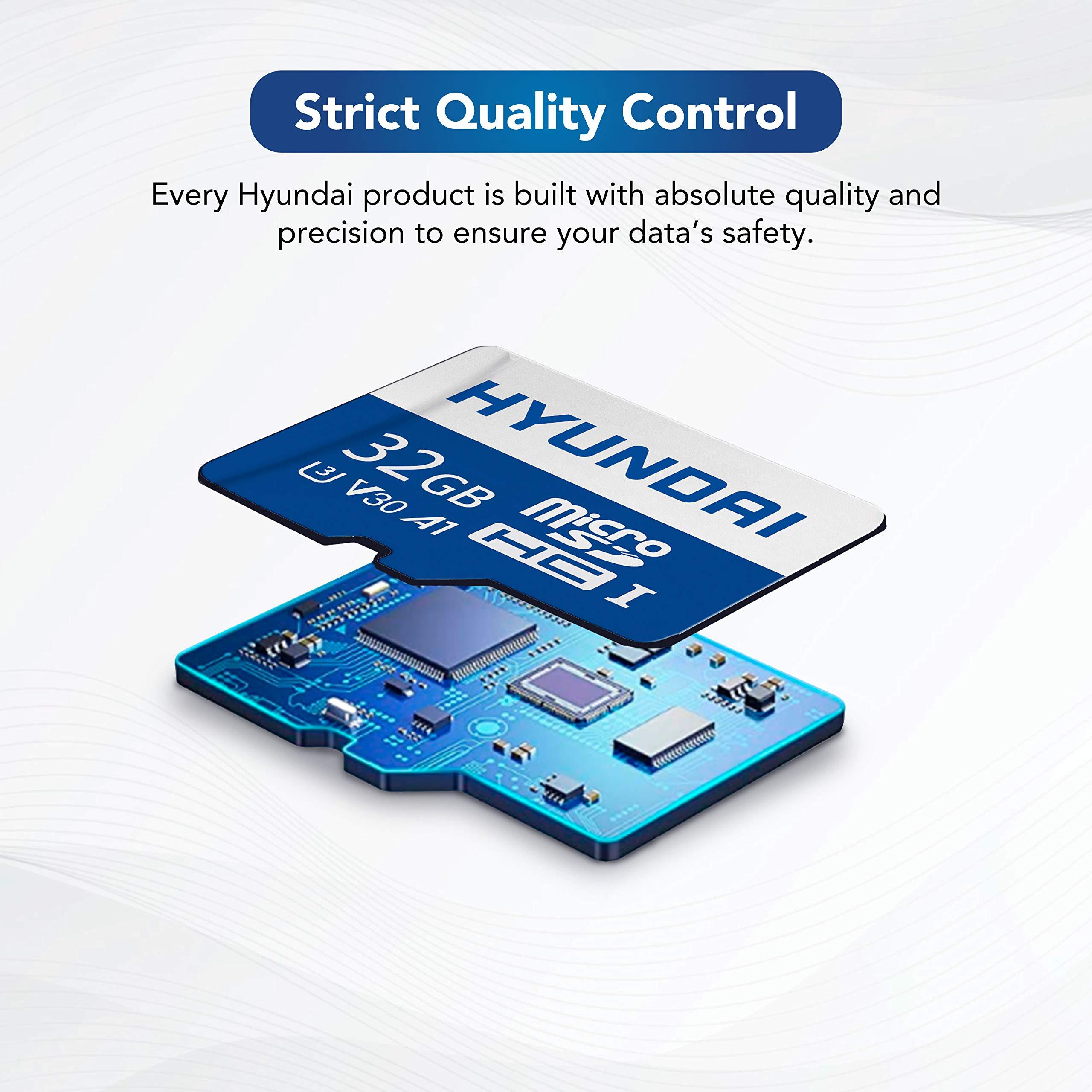 HYUNDAI Hyundai - 32GB Micro SD Card - Fast, High Speed for - Nintendo Switch - Phone - Tablets - Laptop - Camera and More - UHS-1, 95MB/s, U3, 4K, Ultra HD, A1, V30 (MicroSDXC) - SDC32GU3