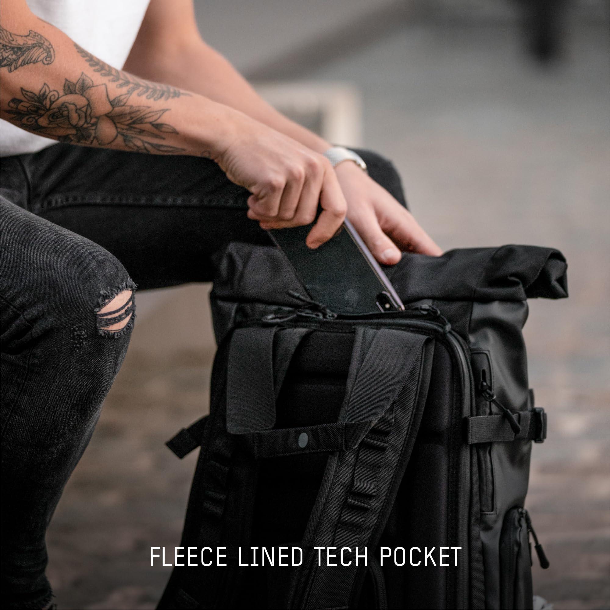 WANDRD WANDRD PRVKE 21L, V3 Backpack: Weather-Resistant Travel & Camera Backpack with Laptop Sleeve, Quick Side Access, Clamshell Opening Ideal Photography & Travel Bag (Black)