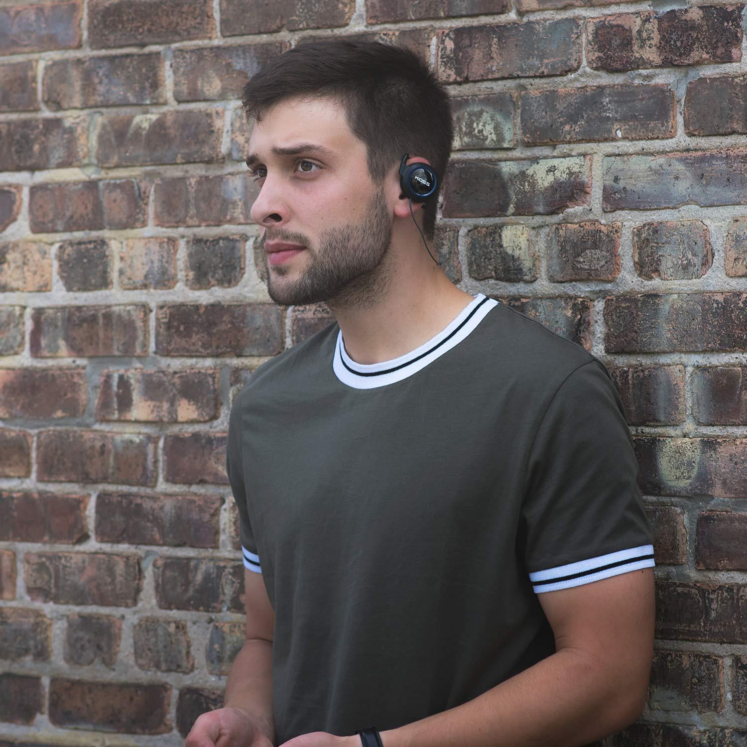 Koss Koss BT232i Wireless Bluetooth Earclips, In-Line Microphone, Volume Control and Touch Remote, Sweat Resistant, Dark Grey and Black