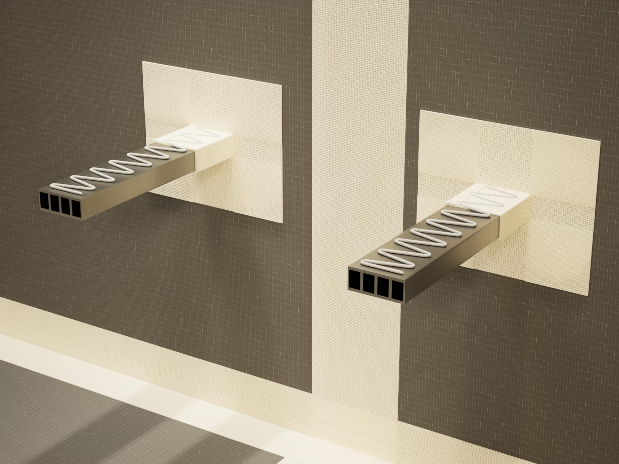 The Original Granite Bracket Contractor Supply Warehouse Floating Shower Bench Kit with Original Shower Bench Bracket (12x24)