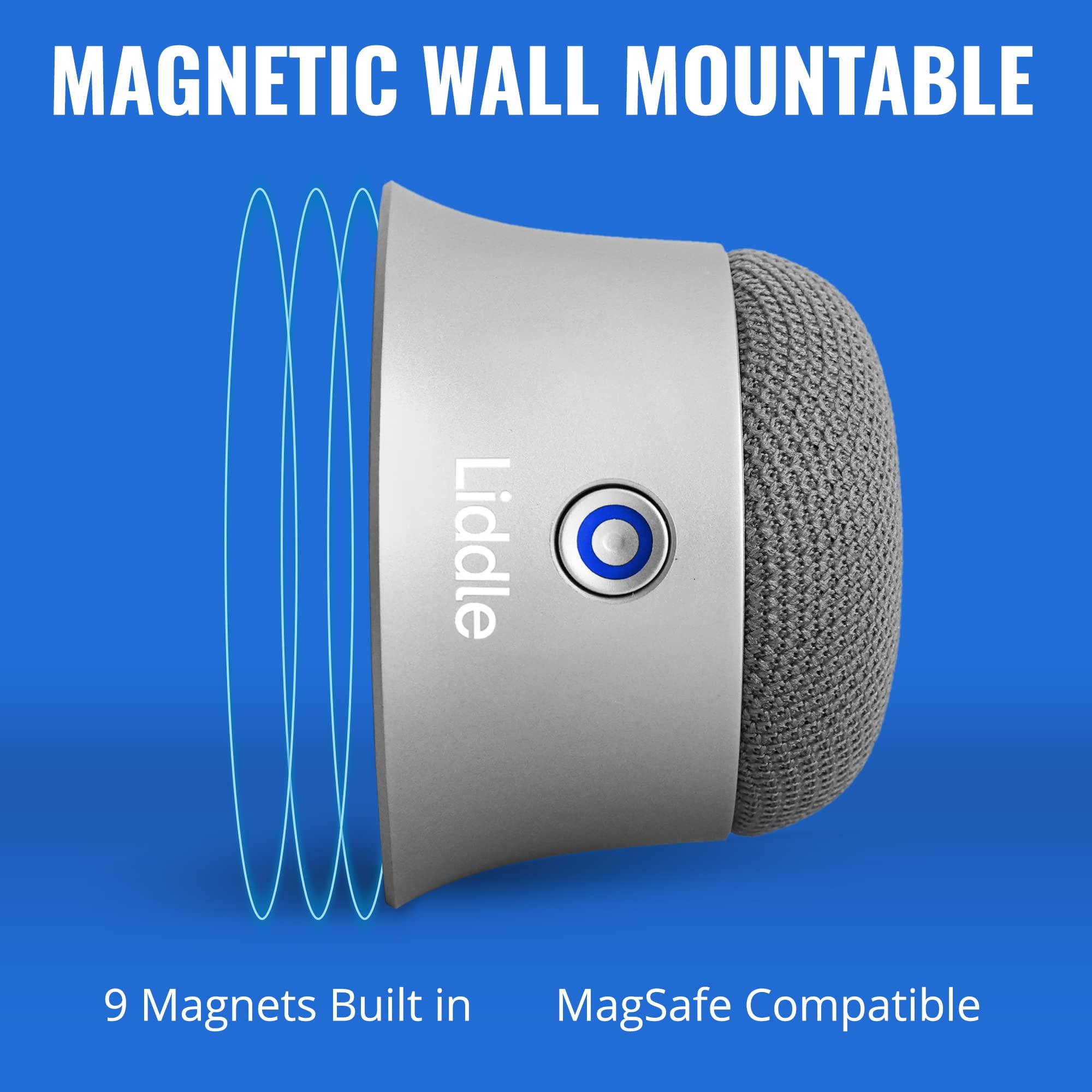 D3 Products D3 Products Magnetic Liddle Speaker Silver, Bluetooth 5.1, 3W, 6hrs Battery, MagSafe Compatible, Wall Mount, Water Resistant, Best of CES 2022 Award