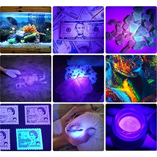 DARKBEAM DARKBEAM UV 395nm Flashlight Ultraviolet led Light Blacklight Wood's lamp Portable 400nm Mini Detector for Dog/Cat Urine Pet Stains, Anti-counterfeiting Identification, Resin Curing, AA