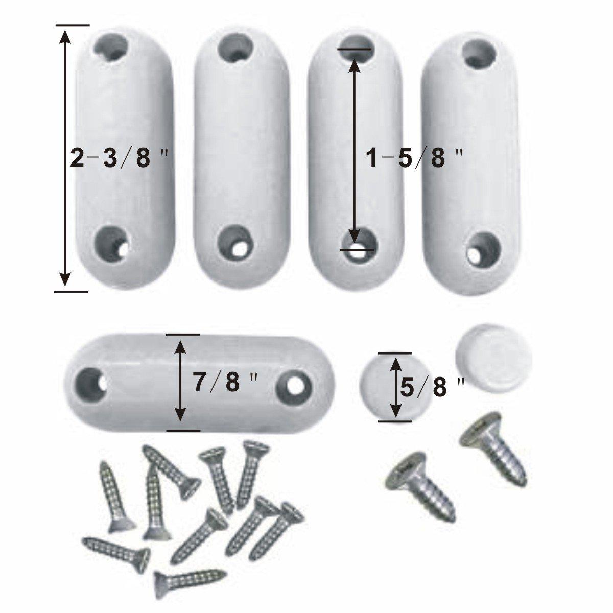 Renovators Supply Manufacturing Renovators Supply Manufacturing Toilet Seat Bumper, 7 White Silicone Toilet Seat Bumpers