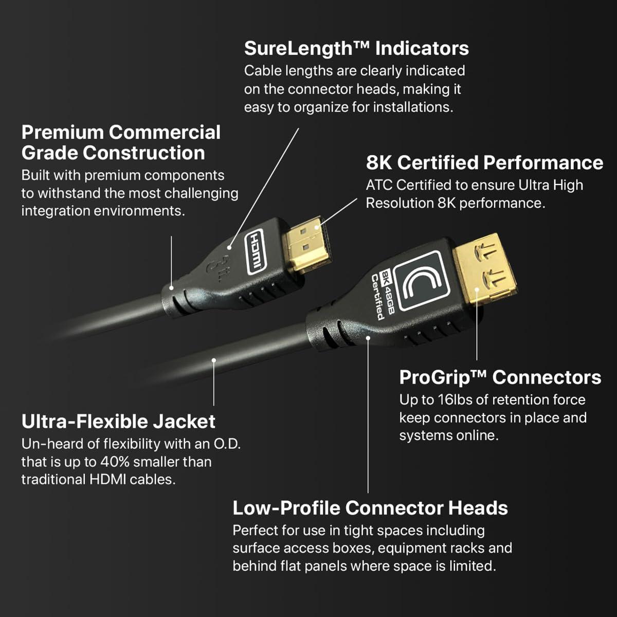 COMPREHENSIVE CONNECTIVITY COMPANY Comprehensive MicroFlex Pro AV/IT HDMI A/V Cable