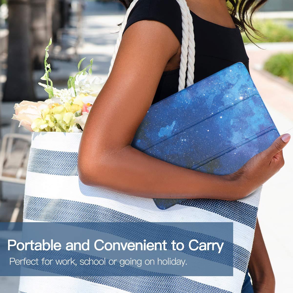 TiMOVO TiMOVO for iPad 10.2 Case iPad 9th Generation 2021/ iPad 8th Generation 2020/ iPad 7th Generation 2019 Case,Slim Translucent Hard PC Protective Smart Cover with Stand for iPad 10.2 Inch, Blue Sky Star