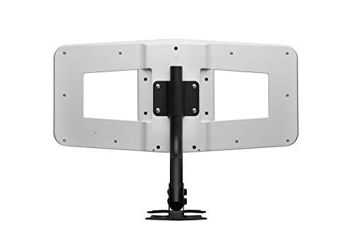 One For All One For All Amplified Attic/Outdoor HDTV Antenna for 1080P 4K Free TV Channels, 85 Miles Long Reception Range, Fixing Materials Included, White Model 17421