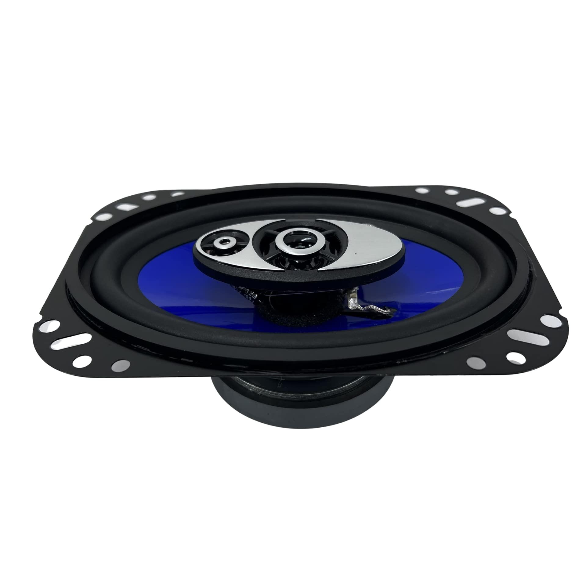 Audiobank Audiobank 4X 4x6 3-Way 250 Watts Coaxial Car Speakers CEA Rated (Pair) x 2 Pairs (4 Speakers) - Total of 500W