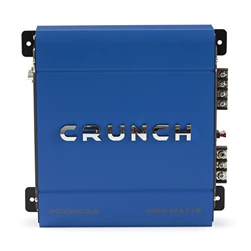 Crunch Crunch PDX-1000.2 PowerDriveX 1000 Watt 2 Channel Exclusive Blue A/B Car Audio Stereo Amplifier System with Flexible Installation
