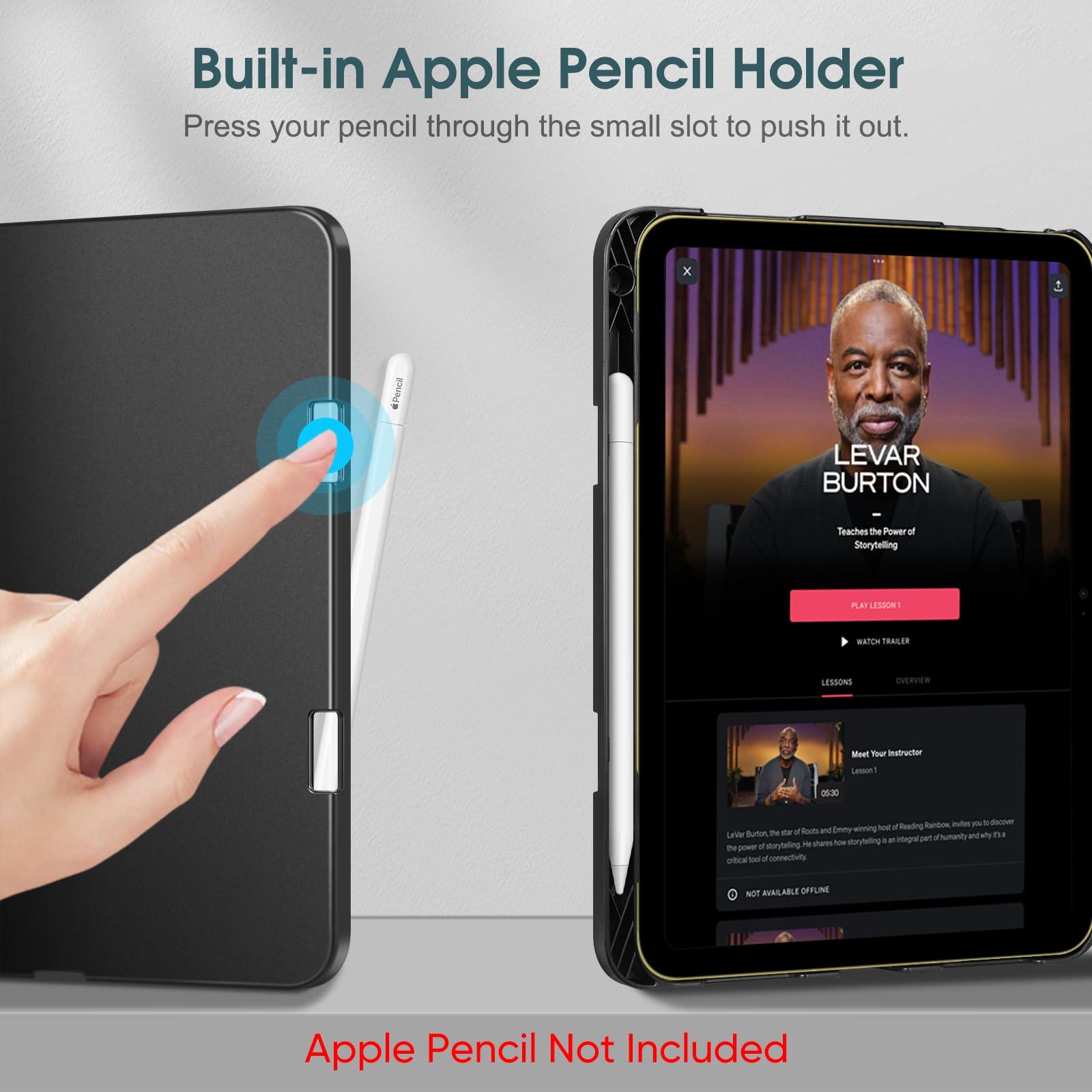 Fintie Fintie Case for iPad (A16) 11th Generation 11 Inch (2025), iPad 10th Generation 10.9 Inch (2022), Multi-Angle Viewing Protective Stand Cover with Pencil Holder & Pocket, Sunflowers