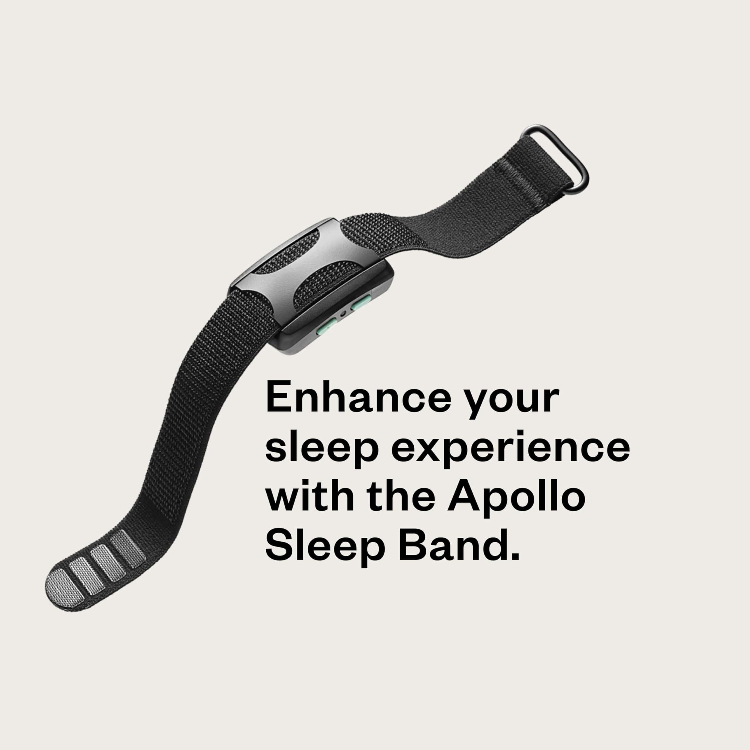 Apollo Neuro Apollo Neuro Sleep Band | Enhance Sleep With Adjustable Ankle Strap for Apollo Wearable Devices (Black)