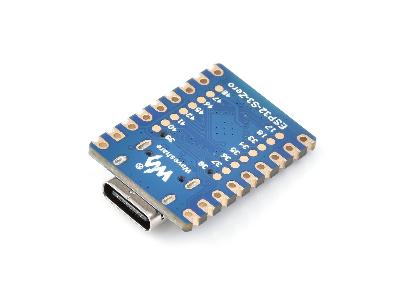 waveshare waveshare ESP32-S3 Mini Development Board with 2.4GHz Wi-Fi,Bluetooth 5 Support,Based on ESP32-S3FH4R2 Dual-Core Processor,240MHz Running Frequency, USB Type-C Port