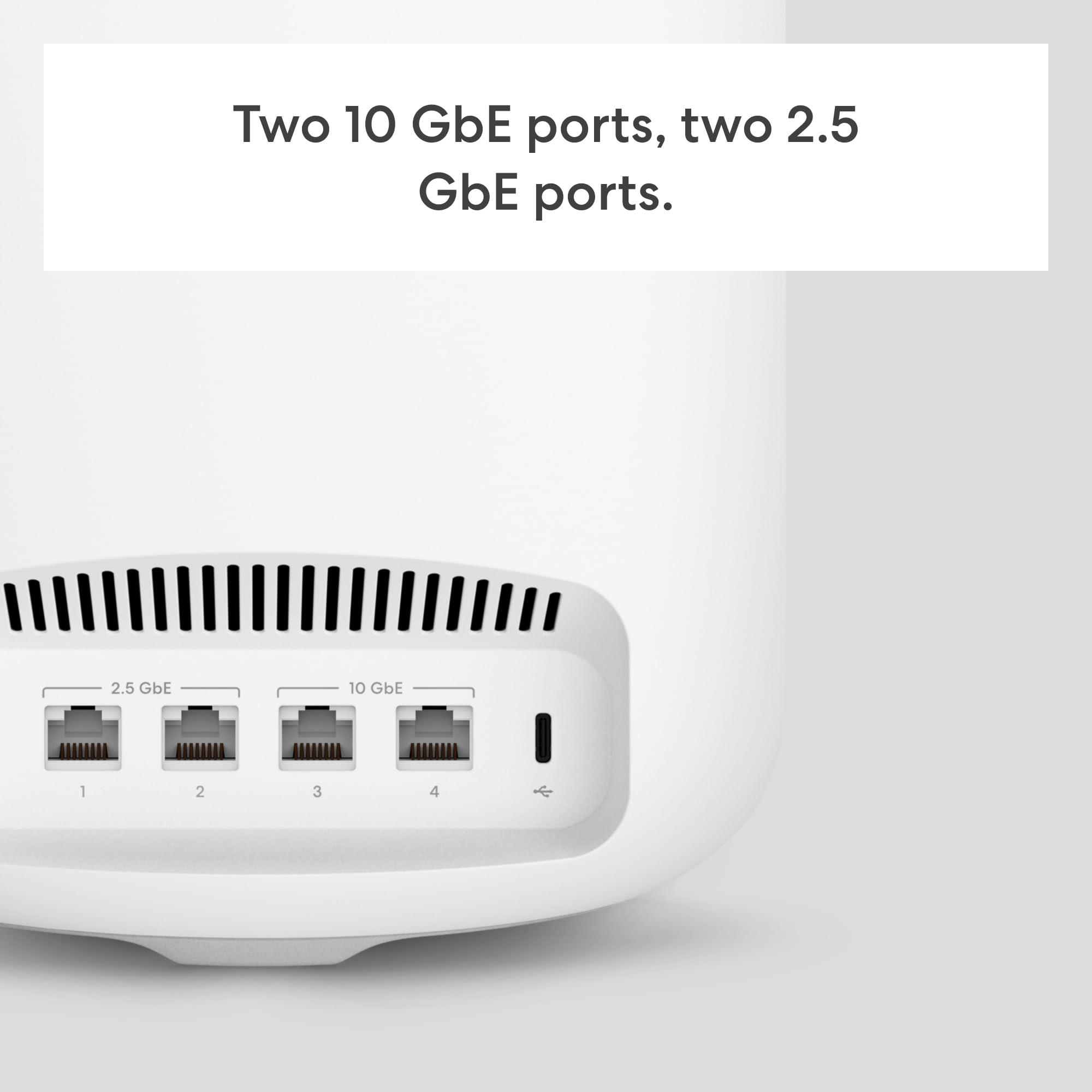 eero Amazon eero Max 7 mesh wifi system (newest model) - Supports internet plans up to 10 Gbps, Coverage up to 5,000 sq. ft., Connect 500+ devices, 2-pack