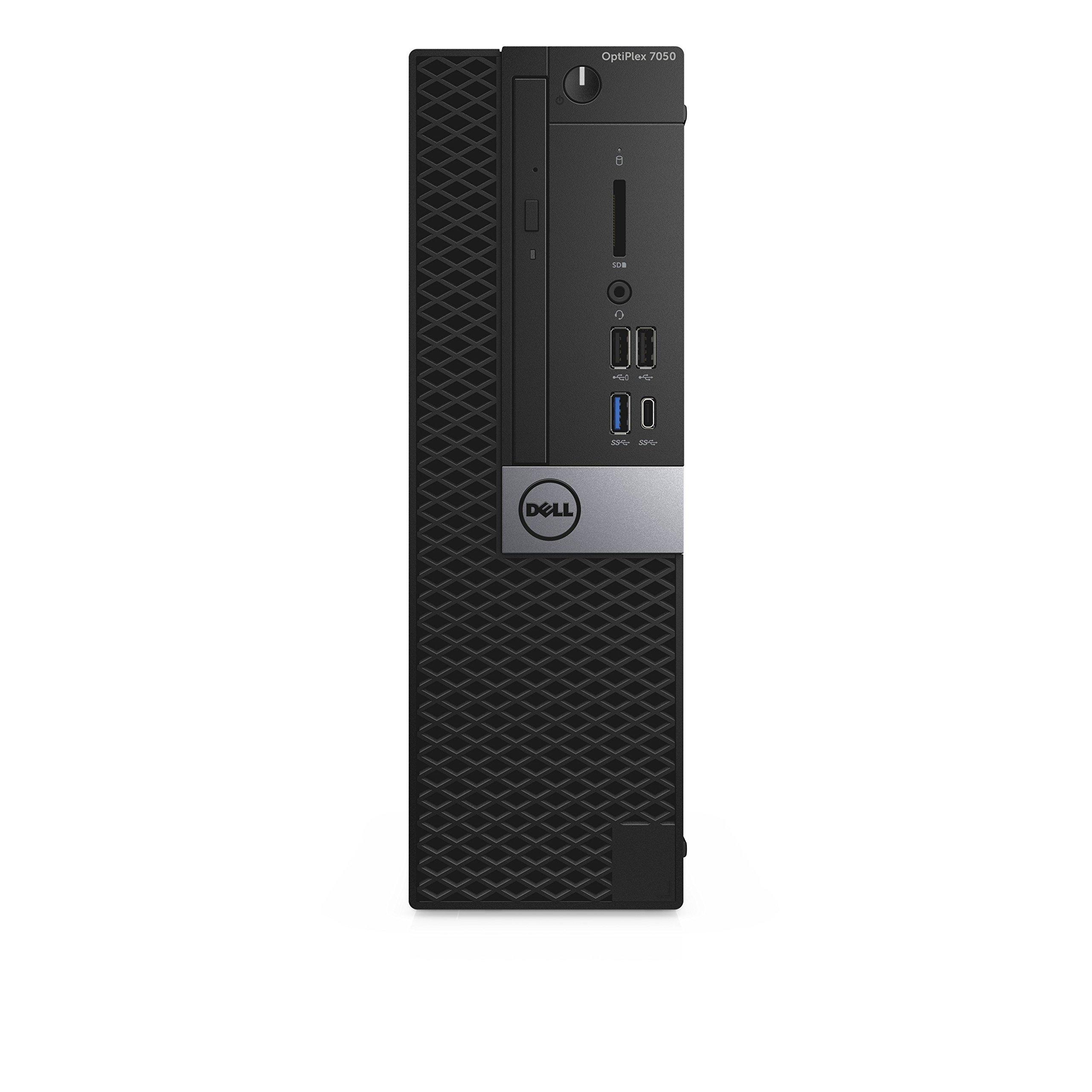 Dell Dell OptiPlex 7050 Small Form Factor Desktop Computer, Intel Core i7-7700, 16GB DDR4, 256GB Solid State Drive, Windows 10 Pro (XNDVW)