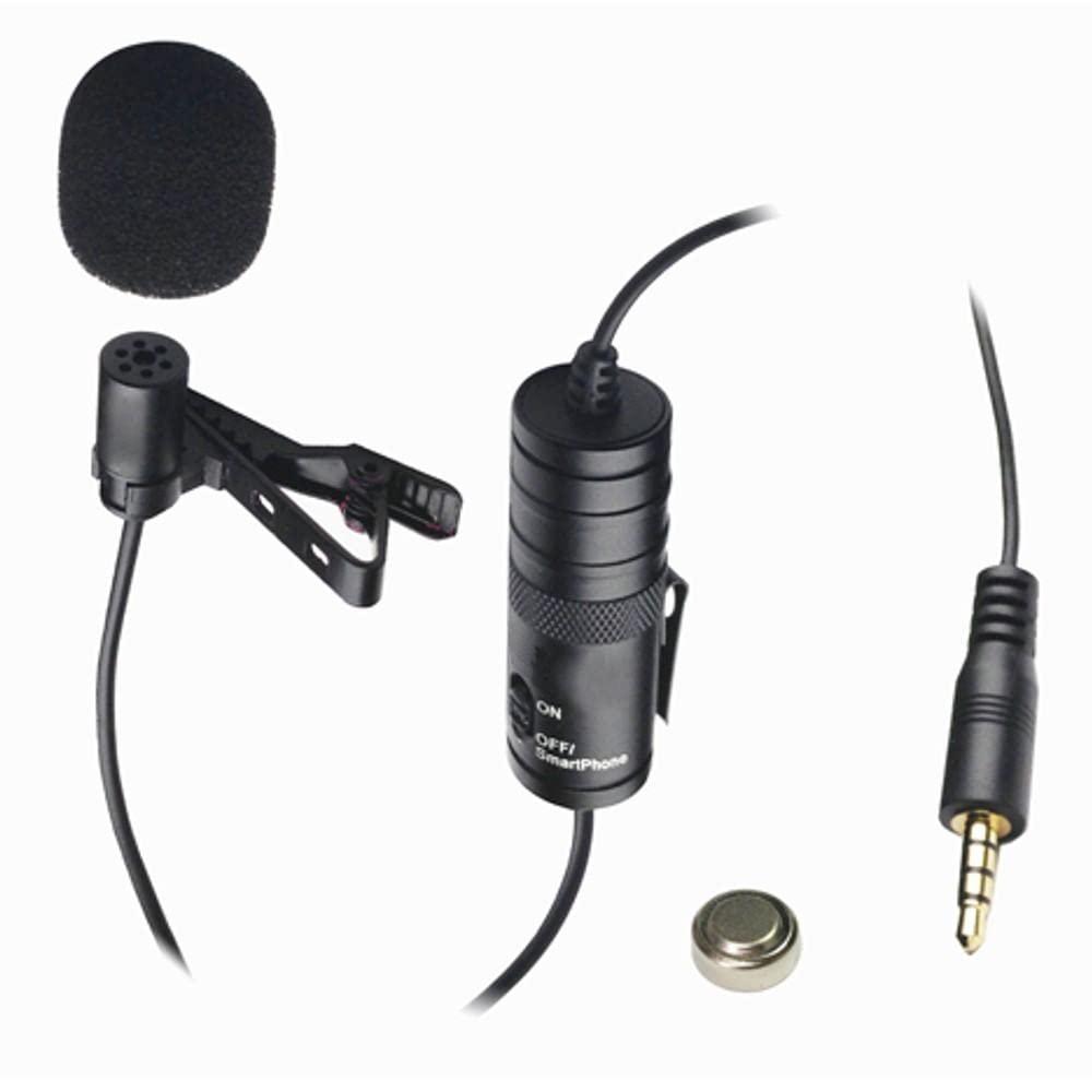 Synergy Digital Camcorder External Microphone Compatible with Sony FDR-AX43 UHD 4K Camcorder External Microphone Vidpro XM-L Wired Lavalier Microphone - 20' Audio Cable - Transducer Type: Electret Condenser