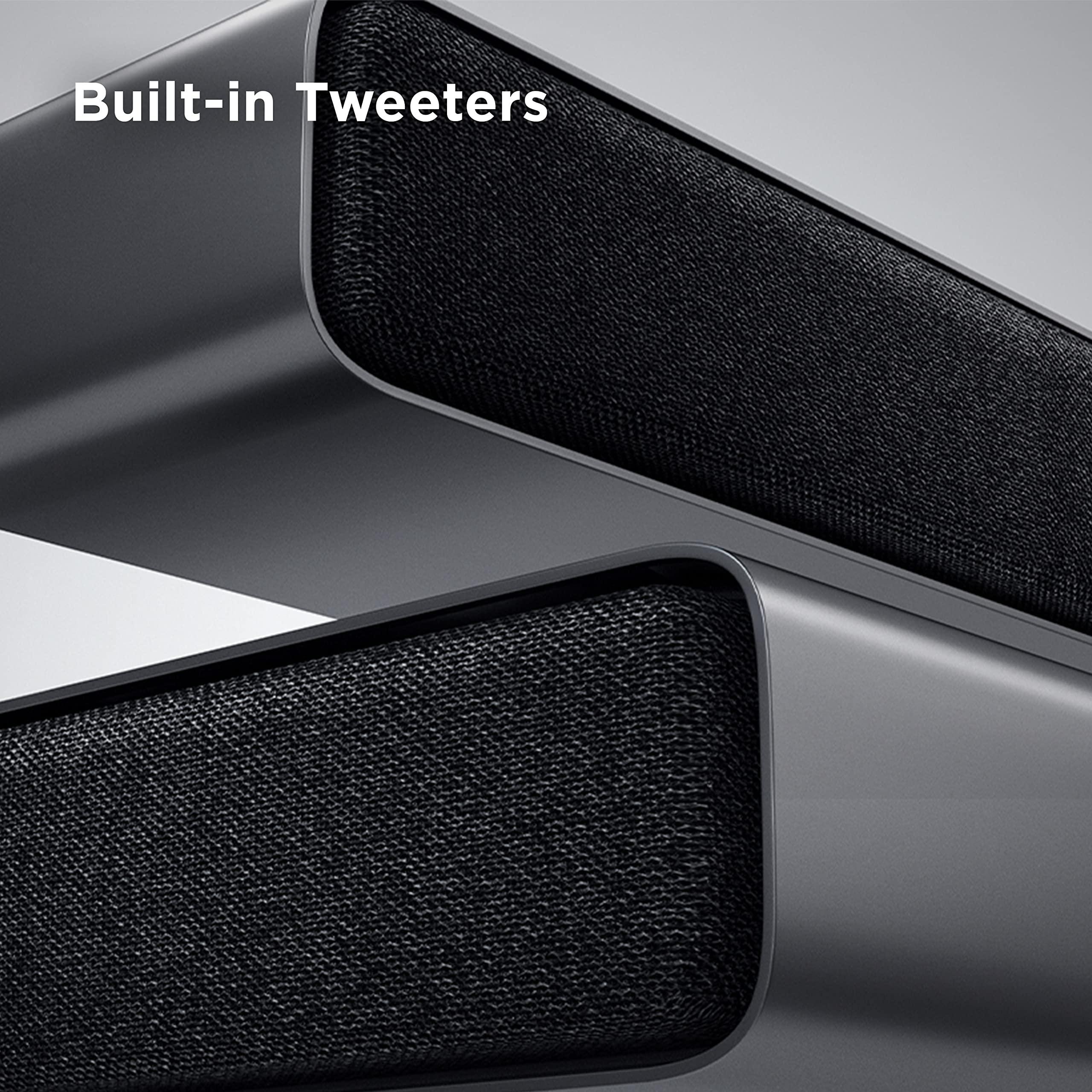 TCL TCL 5.1ch Sound Bar with Wireless Subwoofer (Q6510, 2023 - Model), Dolby Audio, DTS Virtual:X, 430W, Built-in Center Channel Speaker, 2 Rear Surround Sound Speakers, Wall Mount/HDMI Cable Included