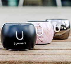 Fashionit Fashionit U Boost Speaker | Stylish Portable Wireless Bluetooth 5.0 with Built-in Subwoofer and Mic | Perfect Mini Speaker for Home, Parties, Travel! Small Device, Rich Sound | Black
