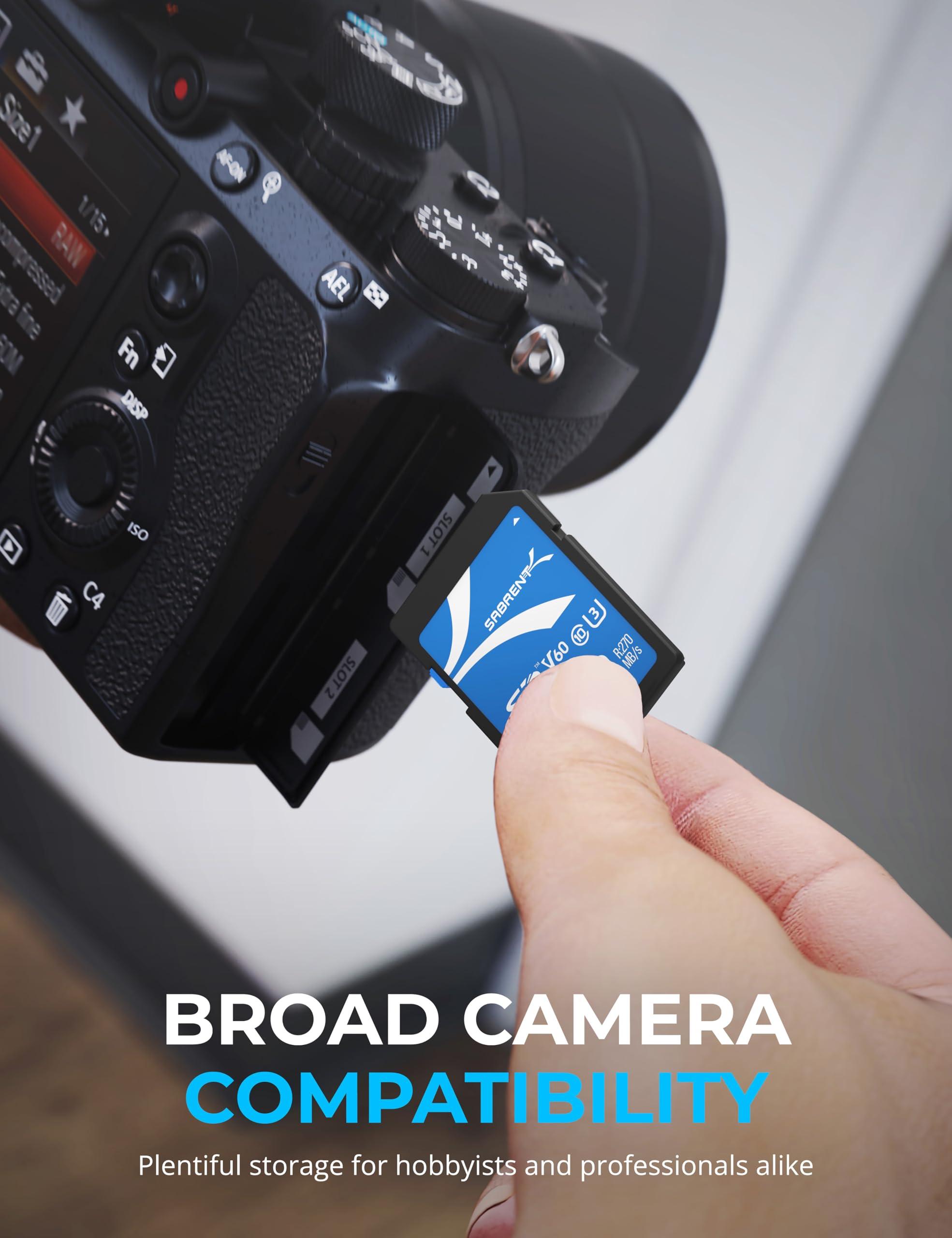 SABRENT SABRENT Rocket V60 1TB SD UHS-II Memory Card R270MB/s W170MB/s (SD-TL60-1TB)