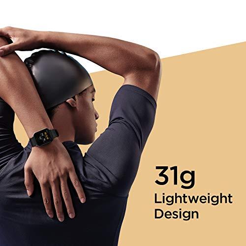 Amazfit Amazfit Bip U Pro Smart Watch with Alexa Built-In for Men Women, GPS Fitness Tracker with 60+ Sport Modes, Blood Oxygen Heart Rate Sleep Monitor, 5 ATM Water Resistant, for iPhone Android(Black)