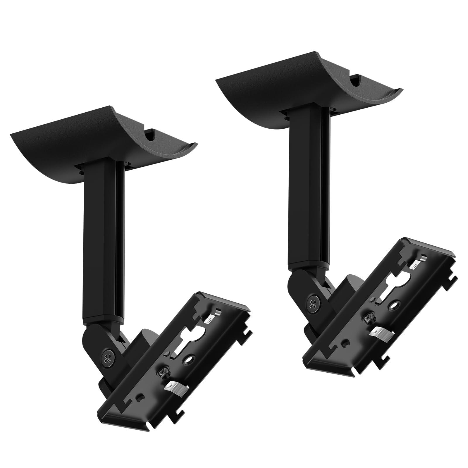 Varghesyla (2 Pack) Adjustable Speaker Wall Mount for Bose Cube Speaker, Ceiling & Wall Mount for Bose UB-20, UB-20 Series II, WB-50 II, Lifestyle Series, Soundtouch Series, Cinemate, Acoustimass Series Black