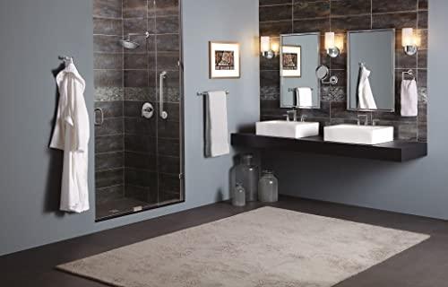 Moen Moen TS22003 Arris Posi-Temp Pressure Balancing Modern Tub and Shower Trim Kit with 10-Inch Rainshower, Shower Head Rainfall with Shower Lever Handle and Bathtub Spout, Valve Required, Chrome