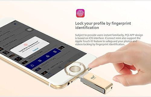 Vinpower Digital [Apple Mfi] Iconnect 32 GB Mobile Flash Drive w/ Lightning Connector for iPhones, iPads, iPod Mac & PC USB 3.0 (Gold)