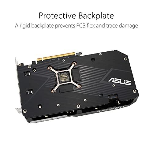 ASUS ASUS Dual AMD Radeon RX 6600 XT OC Edition 8GB GDDR6 Gaming Graphics Card (AMD RDNA 2, PCIe 4.0, 8GB GDDR6 Memory, HDMI 2.1, DisplayPort 1.4a, Axial-tech Fan Design, 0dB Technology)