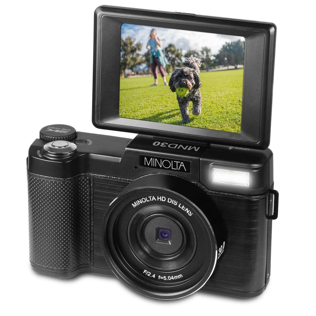 Minolta Minolta MND30 30 MP / 2.7K Ultra HD Digital Camera (Black)