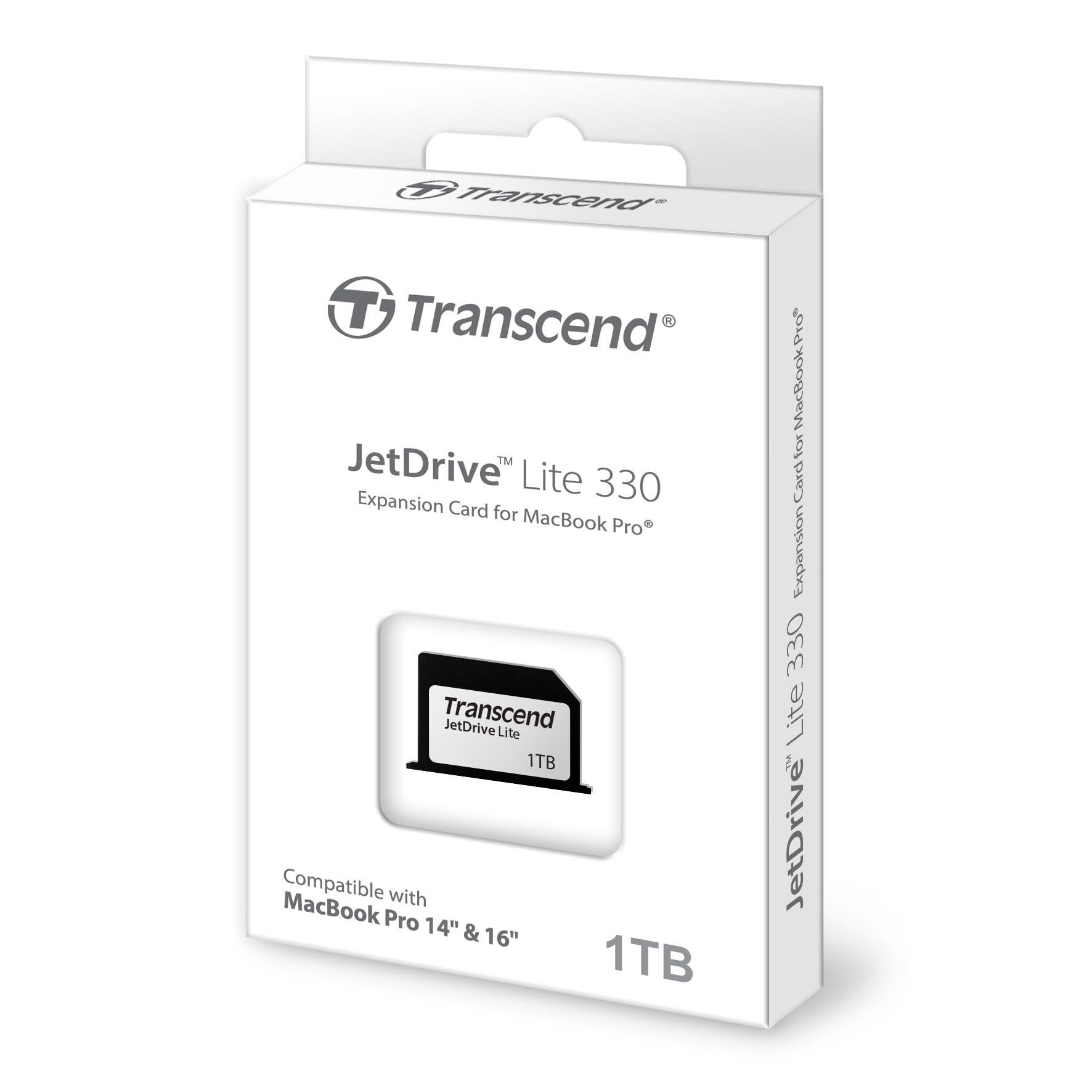Transcend Transcend 1TB JDL330 JetDrive Lite 330 Expansion Card for MacBook Pro 2021 TS1TJDL330,Grey