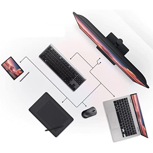 SAMSUNG Samsung TU87F Series 32-Inch Viewfinity 4K UHD Pro Monitor, VA Panel, 60Hz, 5ms, HDR10, sRGB, HDMI, Dual 4K Display, Fully Adjustable Stand, Eye Saver Mode (LF32TU874VNXGO) Dark Blue Gray