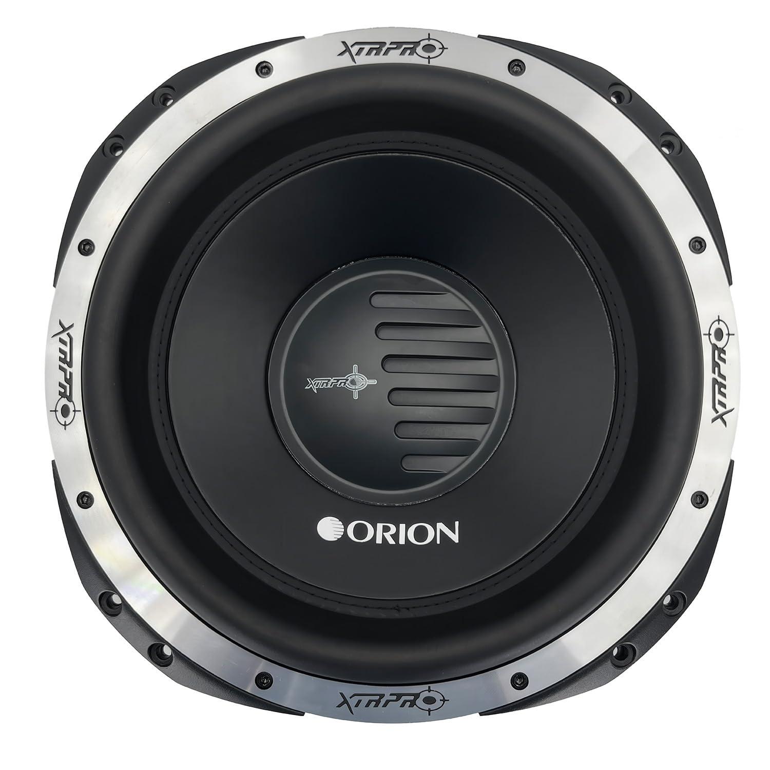 ORION Orion XTRPRO Series XTRPRO122D 12 High Output Car Subwoofer, 6000W Max Power, 1500W RMS, Dual 2 Ohm, 3 Aluminum Voice Coil, Cast Basket Competition Grade Powerful Car Audio Bass Builds