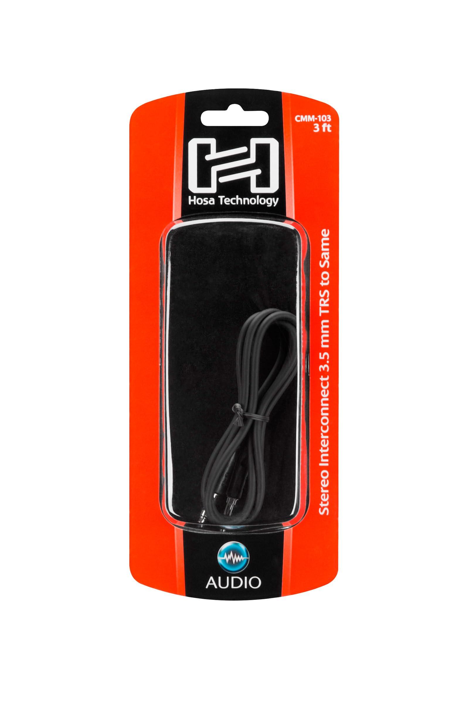 HOSA Hosa CMM-103 3.5 mm TRS to 3.5 mm TRS Stereo Interconnect Cable, 3 Feet